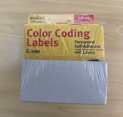 AVERY color coding labels green 05791