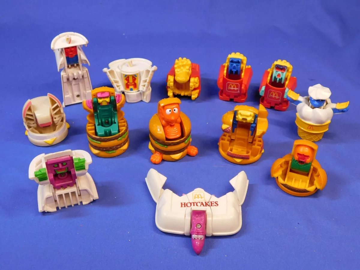 VINTAGE MCDONALDS CHANGEABLES LOT OF 13 TRANSFORMERS 1980s FAST FOOD