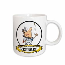 3dRose Funny Worlds Greatest Referee Occupation Job Cartoon Mug