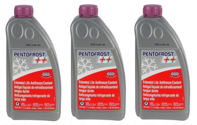 VW AUDI PENTOSIN G13 PURPLE VIOLET COOLANT ANTIFREEZE 1.5 LITER PACK of 3