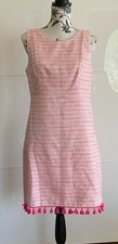NWOT ELIZA J pink fringe dress size 8