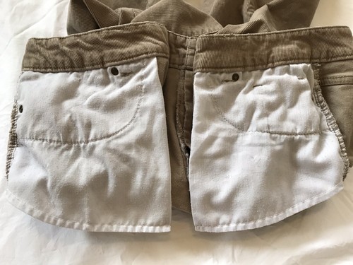 Coldwater Creek Tan Cordoury Straight Leg Pants Sz 18p 5Pockets - Picture 9 of 9