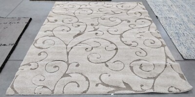 CREAM / BEIGE 8' X 10' Back Stain Rug, Reduced Price 1172718187 SG455-1113-8