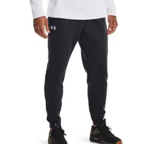 Men's Under Armour Hustle Fleece Joggers (1317455-002) 3XL Black (Dark Grey)