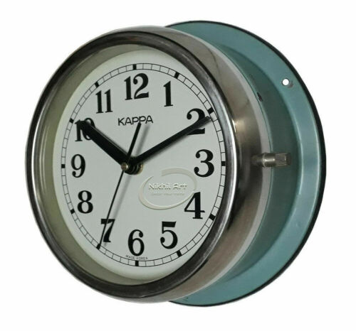 Wall Clock Kappa Vintage Skyblue Decorative Iron - Picture 3 of 5