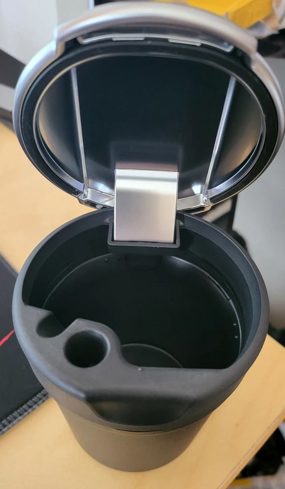 Cup Chrome Lid Ashtray Cup Holder FITS AUDI A3 A4 A5 A6 A7 Q3 Q5 RS3 S3 S5 RS5 - Image 2 of 4