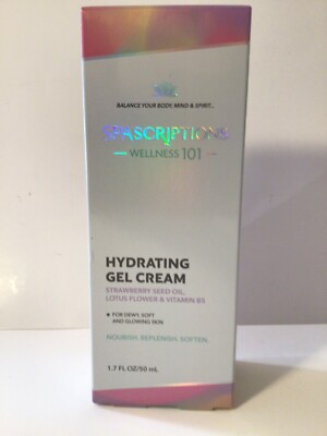Spascriptions Wellness 101 Hydrating Gel Cream 1.7 oz  Soft Glowing Nourish Skin