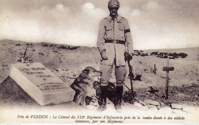 B21 / DEPT 55 CPA IN DER NÄHE VON VERDUN DER OBERST DES 112. INFANTERIEREGIMENTS NEU