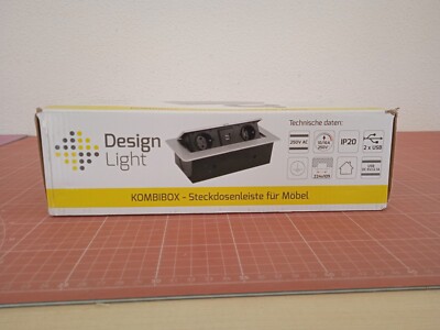 Desing Light Komb-CZ-2DE-USB-1.5-M1W Desktop socket 