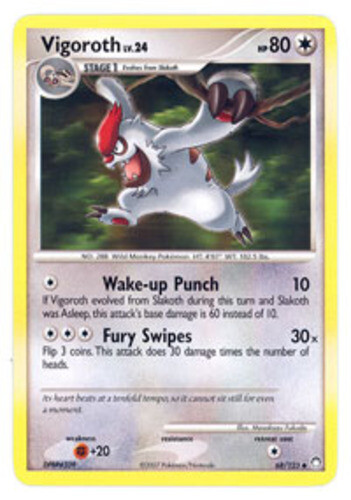 Pokemon - Vigoroth - 68/123 - Uncommon - Mysterious Treasures - NM