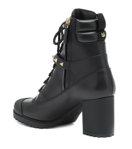 VALENTIN O ROCKSTUD CLASSIC COMBAT HIKING LACE UP BOOTS EU 41 I LOVE SHOES 85 MM - Picture 7 of 7