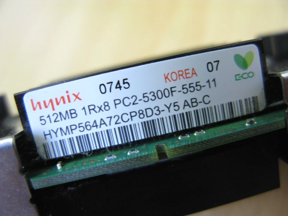 Apple Mac Pro RAM. 512 MB, PC2-5300F DDR2 ECC 667Mhz FB-DIMM Memory, w/ Heatsink - Image 2 of 4