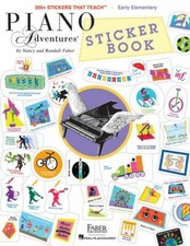 PIANO ADVENTURES STICKER BOOK OVER 300 STICKERS MUSIC BOOK METHOD NEW ON SALE