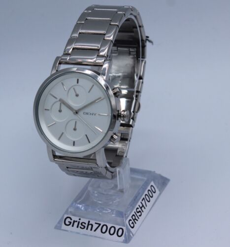 NEW AUTHENTIC DKNY SOHO SILVER CHRONOGRAPH LADIES WOMEN'S NY2273 WATCH - Picture 14 of 24