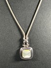 STERLING SILVER CHAIN AND MOP NECKLACE -18"
