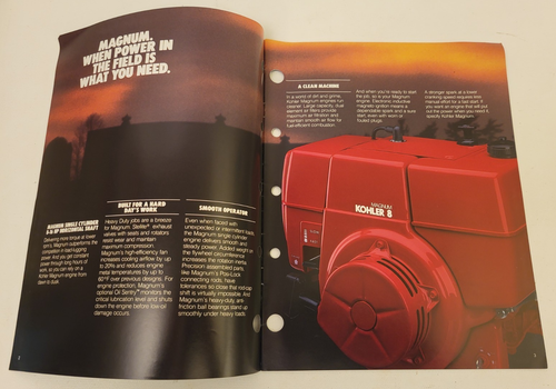 1987 Kohler Magnum M8 M10 M12 M14 M16 M18 M20 MV16 Mv18 Gas Engine Brochure Book - Bild 2 von 9