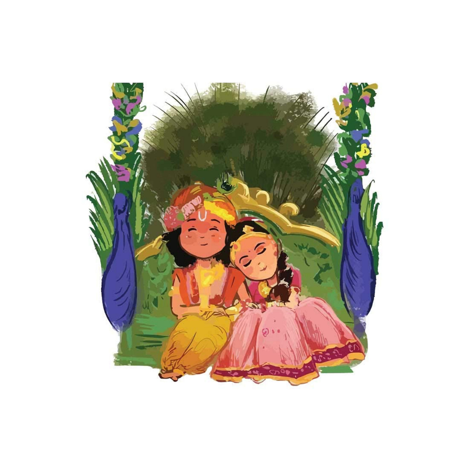 Indian traditional Lord Krishna & Radha Wall Sticker for Room decor 90 x 60 cm | eBay Indian traditional Lord Krishna & Radha Wall Sticker for Room decor 90 x 60 cm | eBay