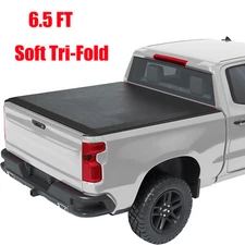 6.5 FT Soft Tri-Fold Truck Bed Tonneau Cover Waterproof for 2015-2023 Ford F150