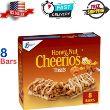 Honey Nut Cheerios Breakfast Cereal Treat Bars, Snack Bars, 8 ct
