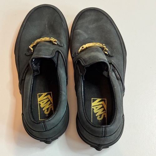 Vans ID Black Suede Skate Shoes Mens 5.5 Womens 7 - Picture 3 of 7