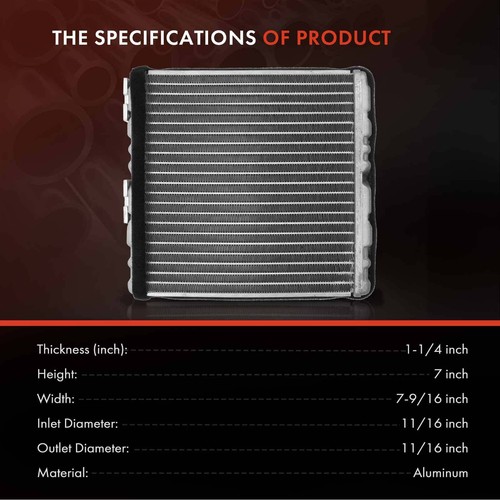 New HVAC Heater Core for Nissan Quest Saab 9-3 1999-2002 900 1997-1998 Aluminum - Picture 3 of 8