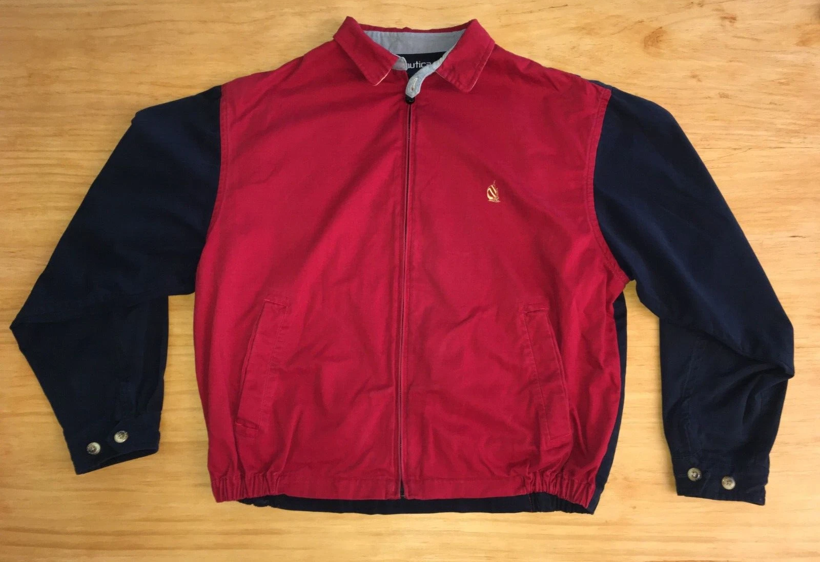 Vintage NAUTICA Jacket | Mens Size Large | Light-Weight Jacket 100% Cotton