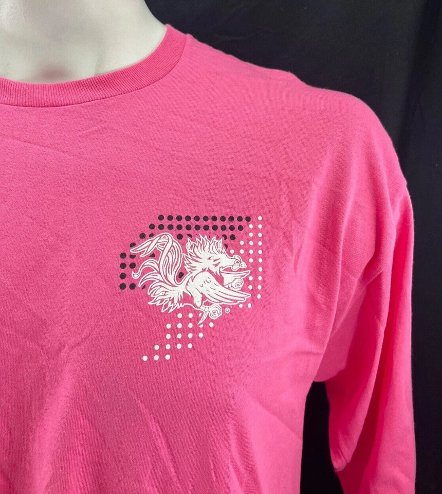 NEW South Carolina USC Gamecocks Champion Red Pink LS Tee Shirt Men's L - Image 3 of 4
