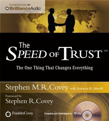 Speed of Trust Audiobook 10 CDs by Stephen M. R. Covey Franklin Unabridged