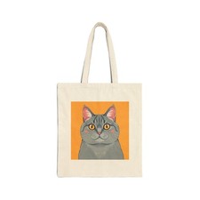 Borsa per gatti British Shorthair - Carina arte gatto blu viso rotondo