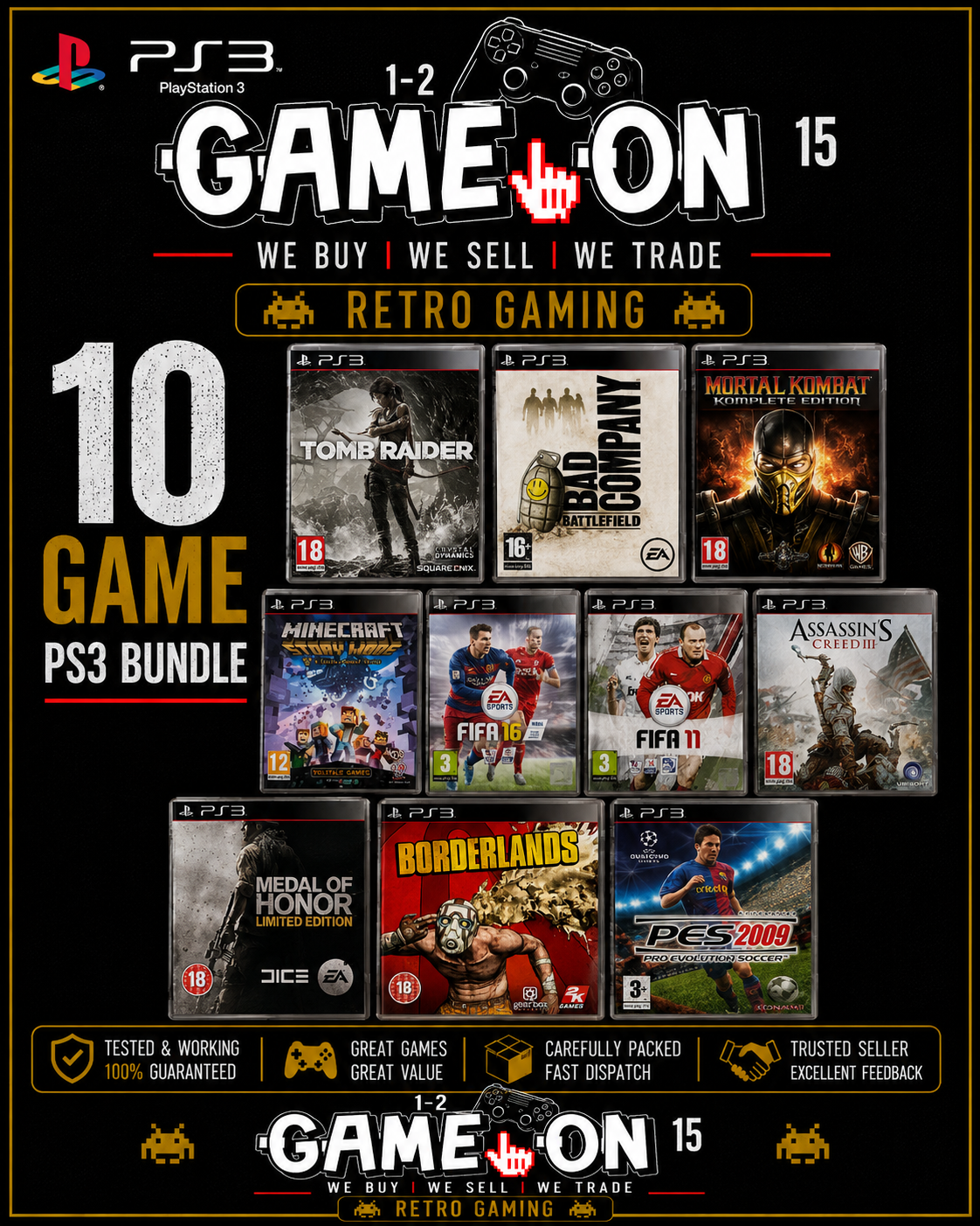 Amazing Bundle of Playstation 3 Games, Must See! (REF:G01666)