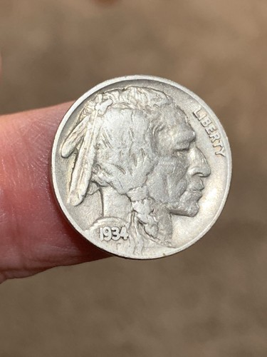 1934 Buffalo Nickel, nice original VF condition with no issues