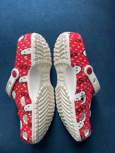 Sanrio Hello Kitty Classic Slip On Crocs Shoes Women’s Size 6 NWOT - Picture 11 of 11