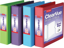 3 Ring Binders, Binders for School and Office, Durable 2 Inch Binder with round