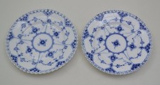 Royal Copenhagen Vollspitze Blue fluted full lace - 2 Gebäckteller 15cm
