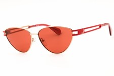 Max Co MO0089 28S Shiny Rose Gold/Bordeaux 56-14-140 Sunglasses New Authentic