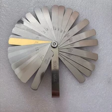 Stainless Steel Feeler Gauge Dual Marked Metric and Imperial Measuring Tool(0.04
