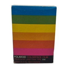 Vintage 1970 Sealed Polaroid Colorpack Film Polacolor Land Film Type 108 Expired