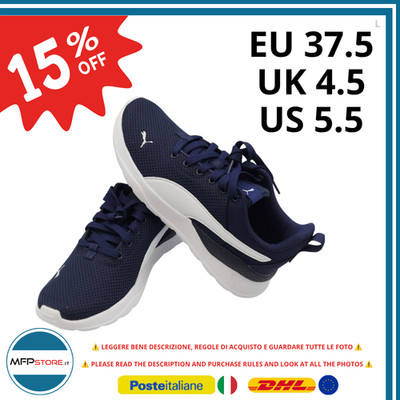 PUMA Anzarun Lite Sneaker Laufschuhe Casual Herren Damen EU 37,5 Blau