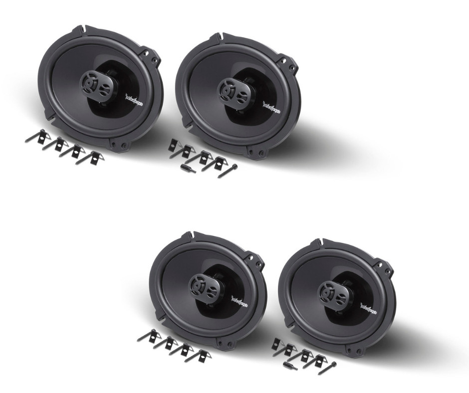 Rockford Fosgate Two Pairs of P1683 Punch 6X8" 3-Way Coaxial