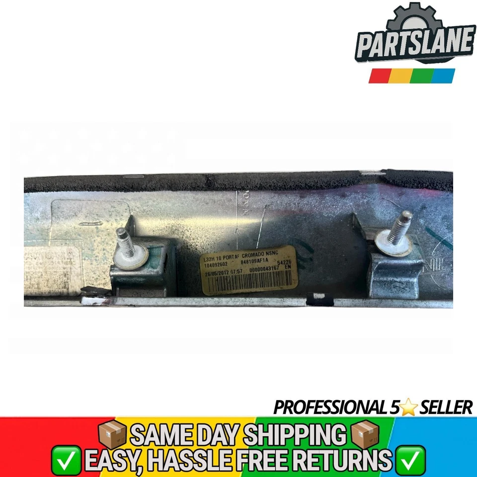 Nissan Sentra 2007-2012 tapa maletero matrícula moldura adorno OEM Foto 4 de 4