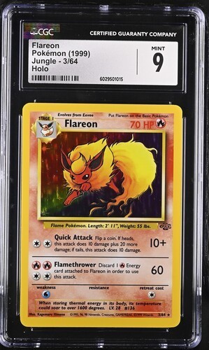 Flareon (Unlimited) graded CGC 9 for sale on eBay