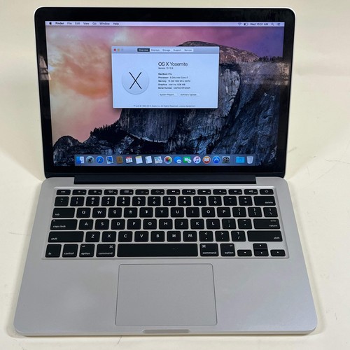 2014 Apple MacBook Pro 13,3" i7 2,5 GHz 16 GB RAM 250 GB SSD argento A1502 - Foto 2 di 10