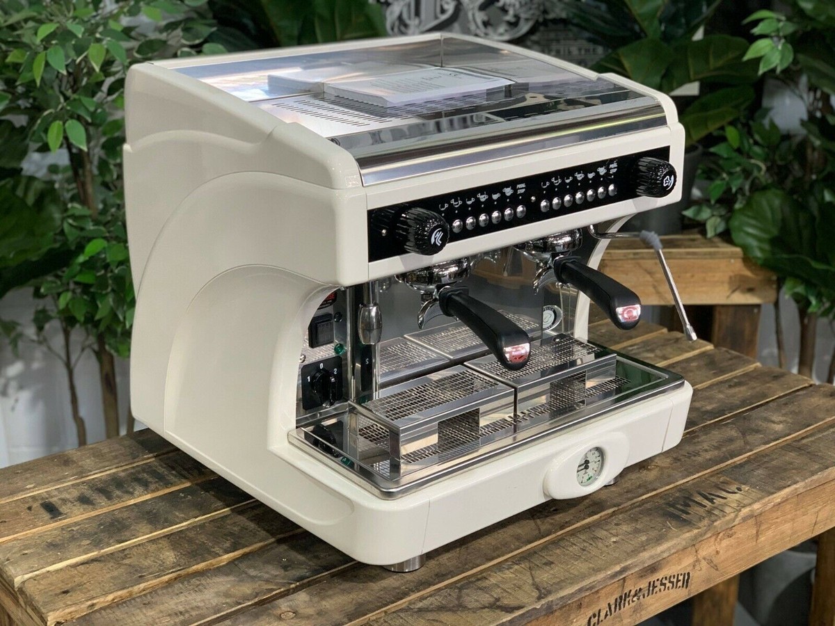 ASTORIA CALYPSO COMPACT 2 GROUP BRAND NEW HIGH CUP WHITE ESPRESSO