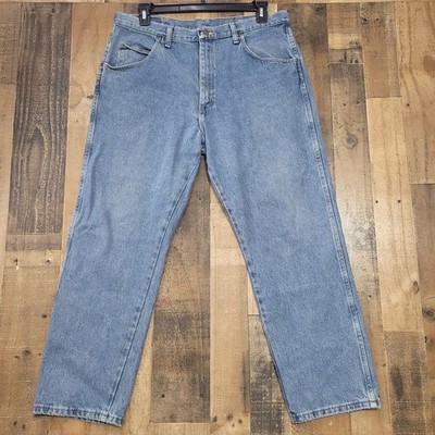 Blue Ridge And Co Light Wash Vintage 38x30 Denim Jeans Classic Straight Leg