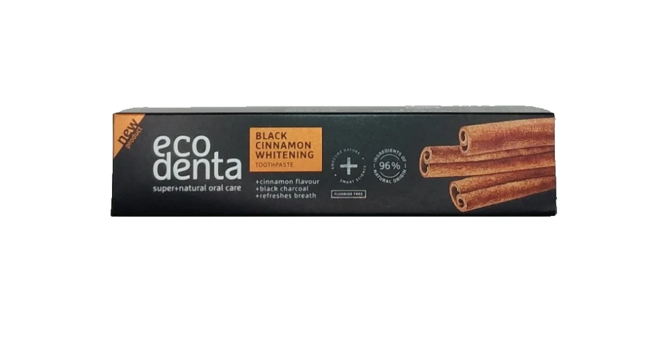 Ecodenta Zimt Zahnpasta | 1 Tube x 100ml |  Whitening Zahncreme Ohne Fluorid - Bild 2 von 3