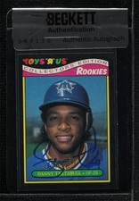 BAS 1987 Toys R Us Rookies Box Set Danny Tartabull #28 Seal of Authenticity 3c7