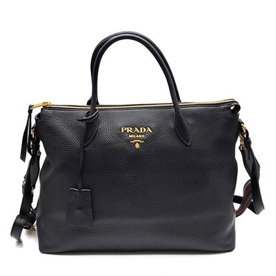 Prada ヴィッテロ VITELLO トートバッグ ショルダーバッグ 2WAY Prada Vittelo Daino Two-Strap Tote and Shoulder Bag 1BA201