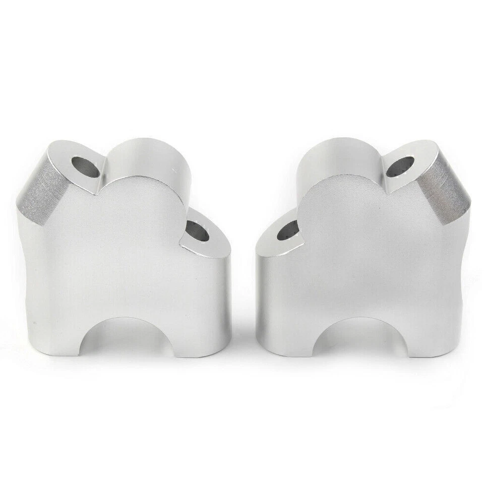 Adaptador de abrazadera de montaje elevadores de manillar plateado para BMW F800R 2015-2017 2016 Foto 3 de 4