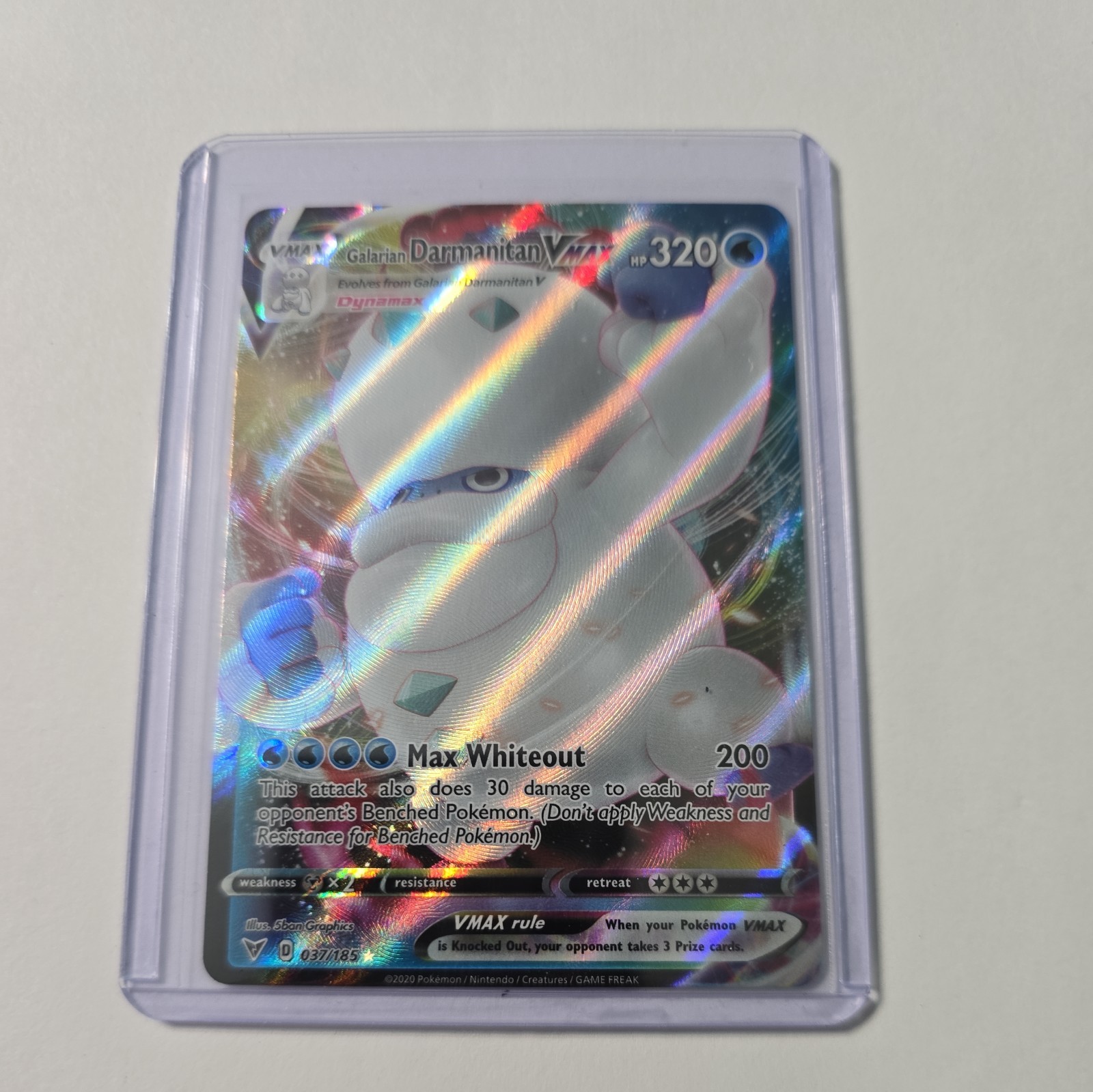 Galarian Darmanitan VMAX - 037/185 Ultra Rare Vivid Voltage NM Pokemon TCG