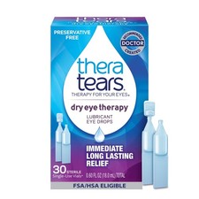TheraTears Dry Eye Therapy Lubricating Drops for 30 Count Pack of 1 
